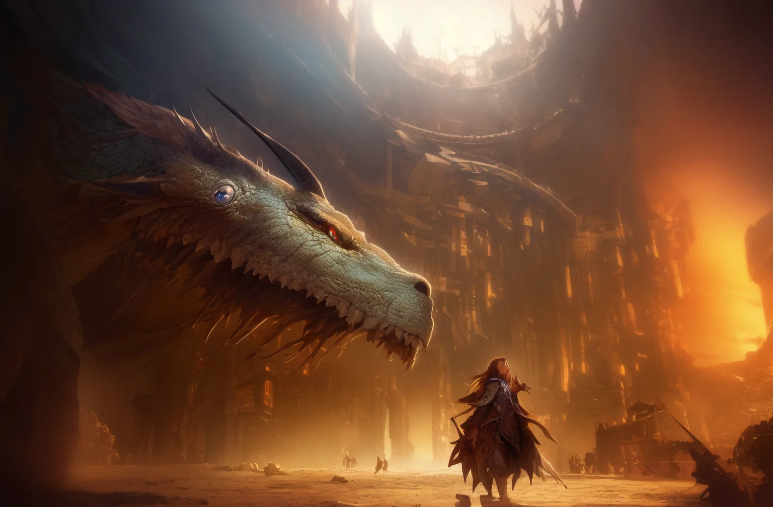 GW2,(Realistic:1.5),(raw photo:1.4), (photorealistic:1.3),(masterpiece), best quality, highest quality, extremely detailed CG unity 8k wallpaper, detailed and intricate, original,highres,film grain, Fujifilm XT3,8k,(ulzzang-6500:0.9),（ night,magic:1.3）,dragon,weapon,perspective relationship, <lora:GW2-V1_0.8+GW2_0.2:0.9>