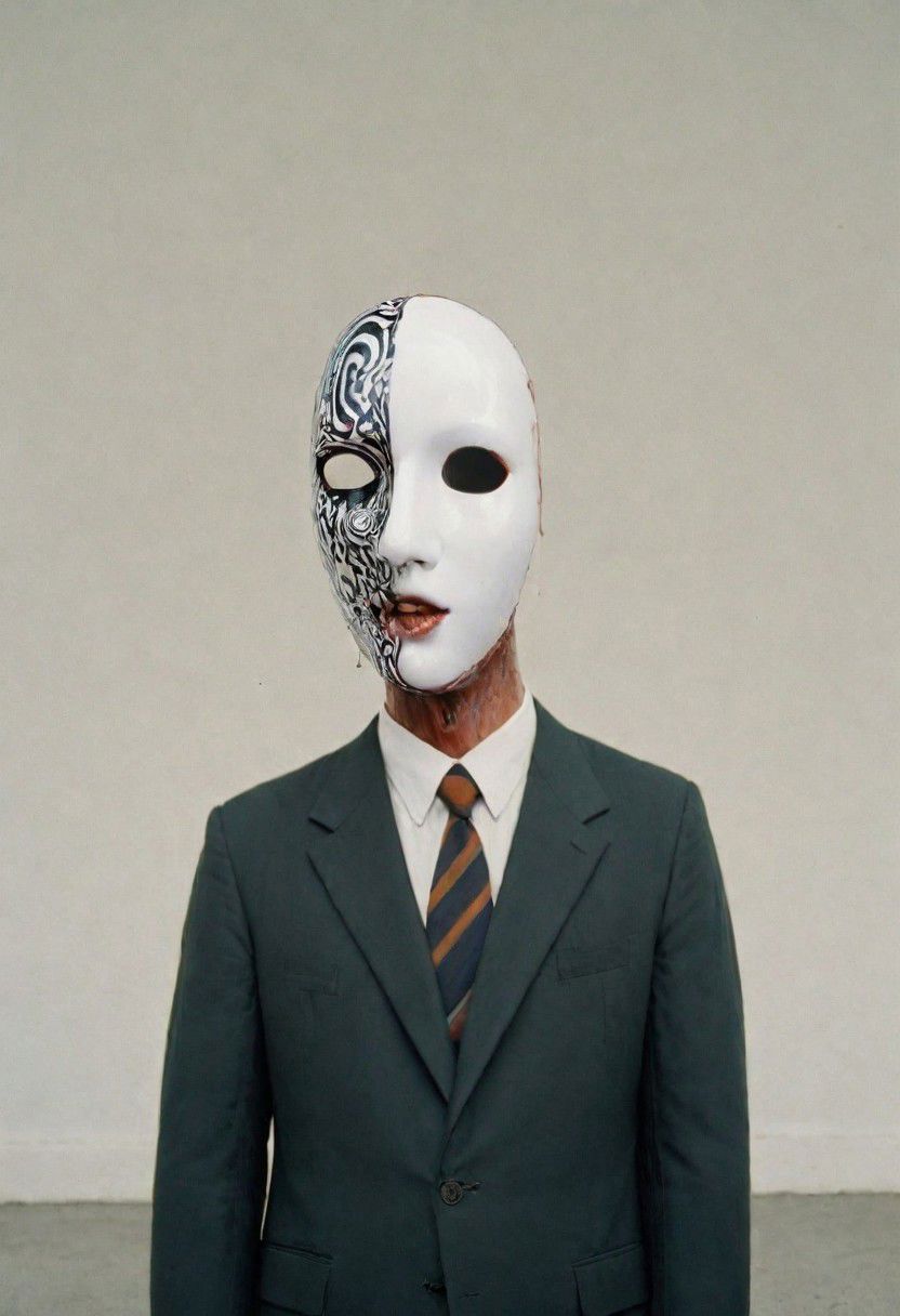 My head is slicing into enigmatic sections, and my primary symptom is that I have no face, but I must see