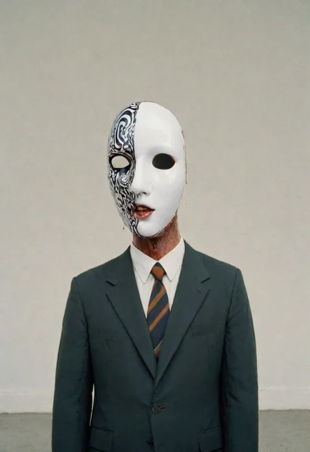 My head is slicing into enigmatic sections, and my primary symptom is that I have no face, but I must see