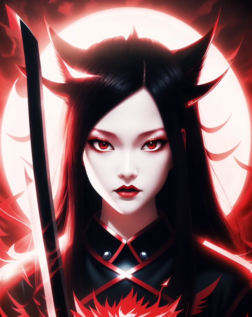 black hair! pale! black bat wings! aylo!! sharp focus! hand drawn! red lightning! masterpiece, east asian woman! by Franois Quesnel, red lightning! red lightning! best quality, epic, cinematic! sharp focus, 8k, extremely detailed, outstanding! curvy!! realistic, blood, katanas! swords! black hair, red bat ears, underworld demon princess! extreme detail, metal scifi, by mike winkelmann beeple<hypernet:aylo-8500-9000:0.644> wanostyle mksk style <lora:wano:0.3> <hypernet:last:0.4> anime screenshot