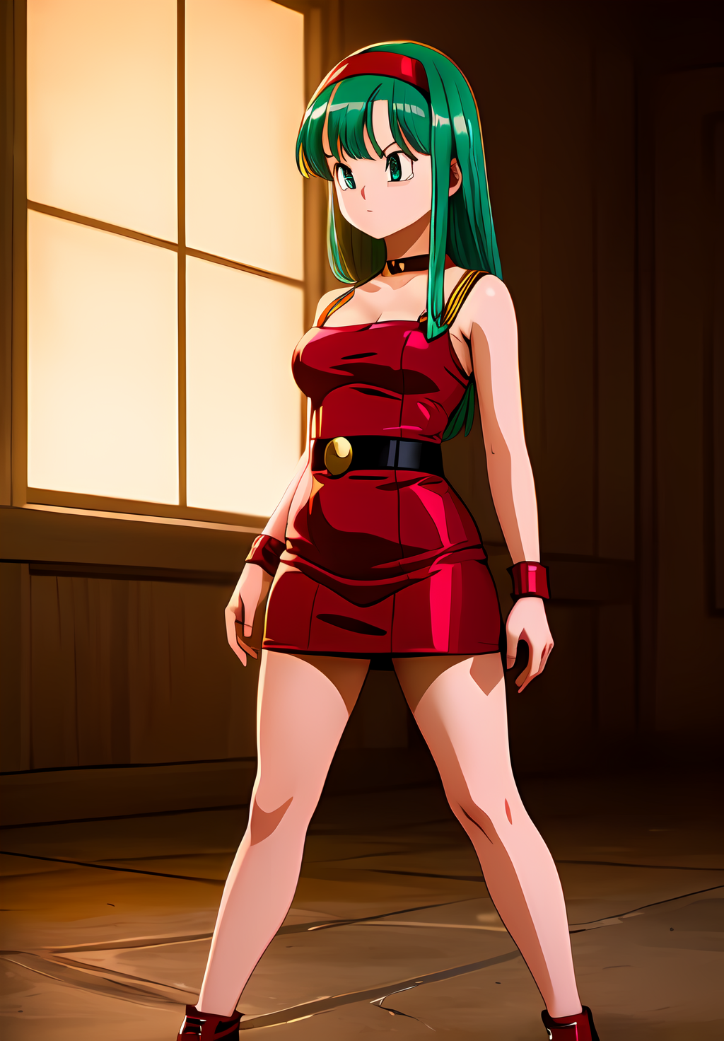 (Photo:1.3), highdetail, <lora:Bulla:0.8>, Bulla, 1girl, solo, red headband, red dress, (acclaimed, alluring, captivating, exciting, gorgeous, striking:1.3), (trending on artstation:1.3)