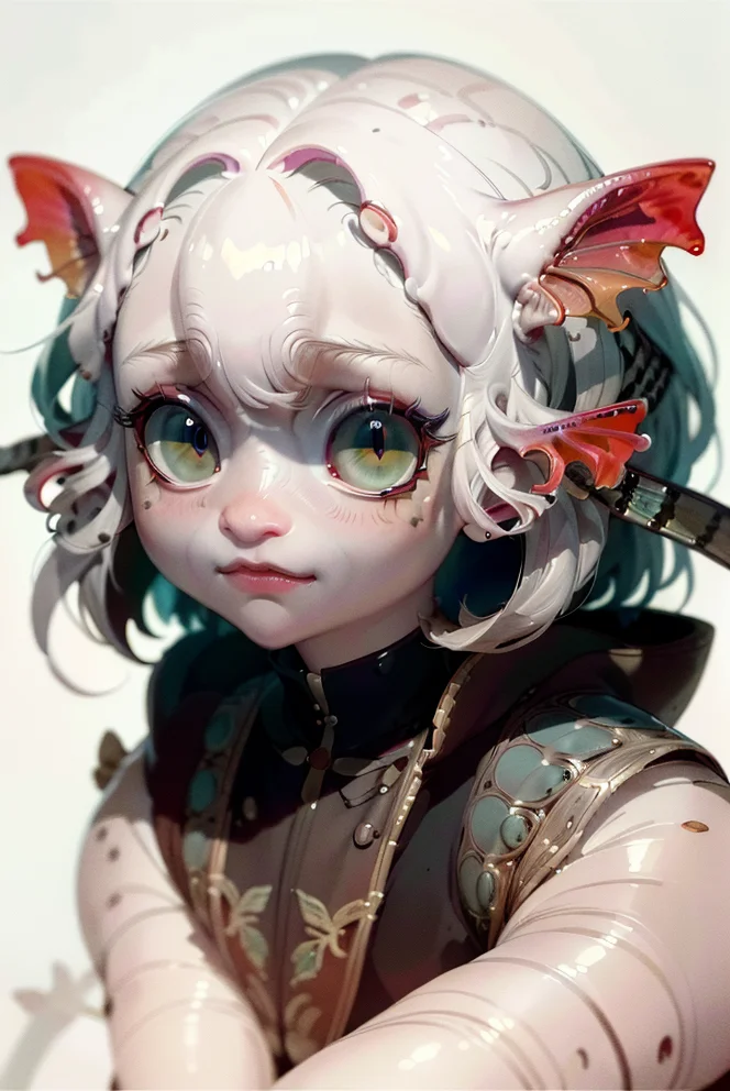 best quality, masterpiece, a portrait of a Humanoid <lora:25_preal_1v5_768_0001BD5e_NR128NA128off:0.8> mix_\(axolotl\),