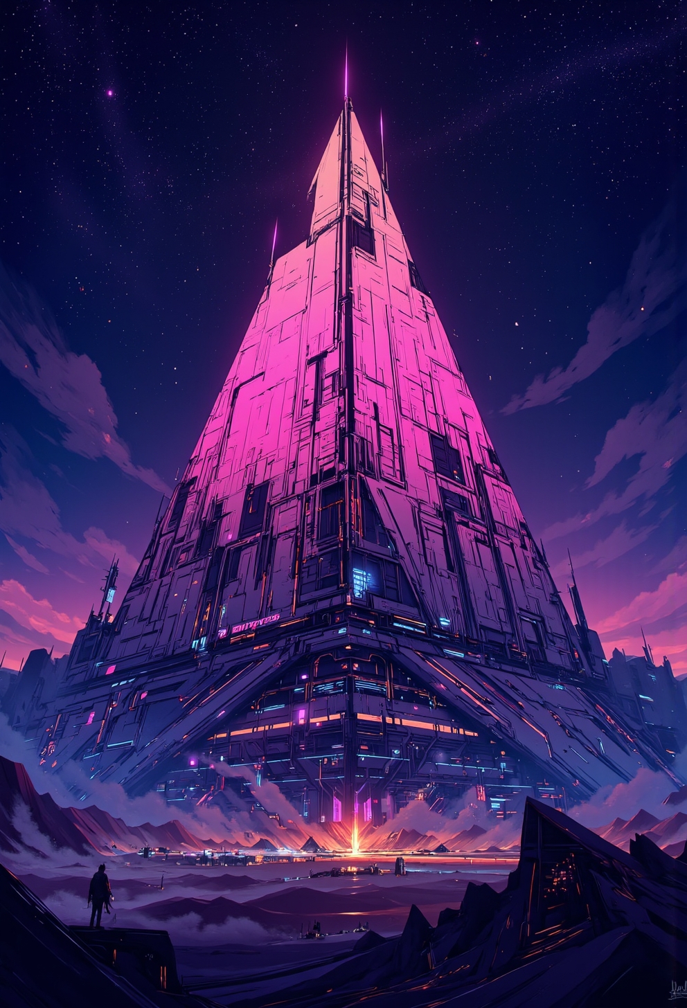 <lora:ck-nc-luminal-genesis:0.4>, pyramids neon fire in the eternal night, built from futuristic nano-glas, cascading holographic patterns
<lora:ck-Sci-Fi-Concepts:0.8>
<lora:CPA:0.5>
<lora:test2:0.7>
<lora:Anime v1.3:0.2>