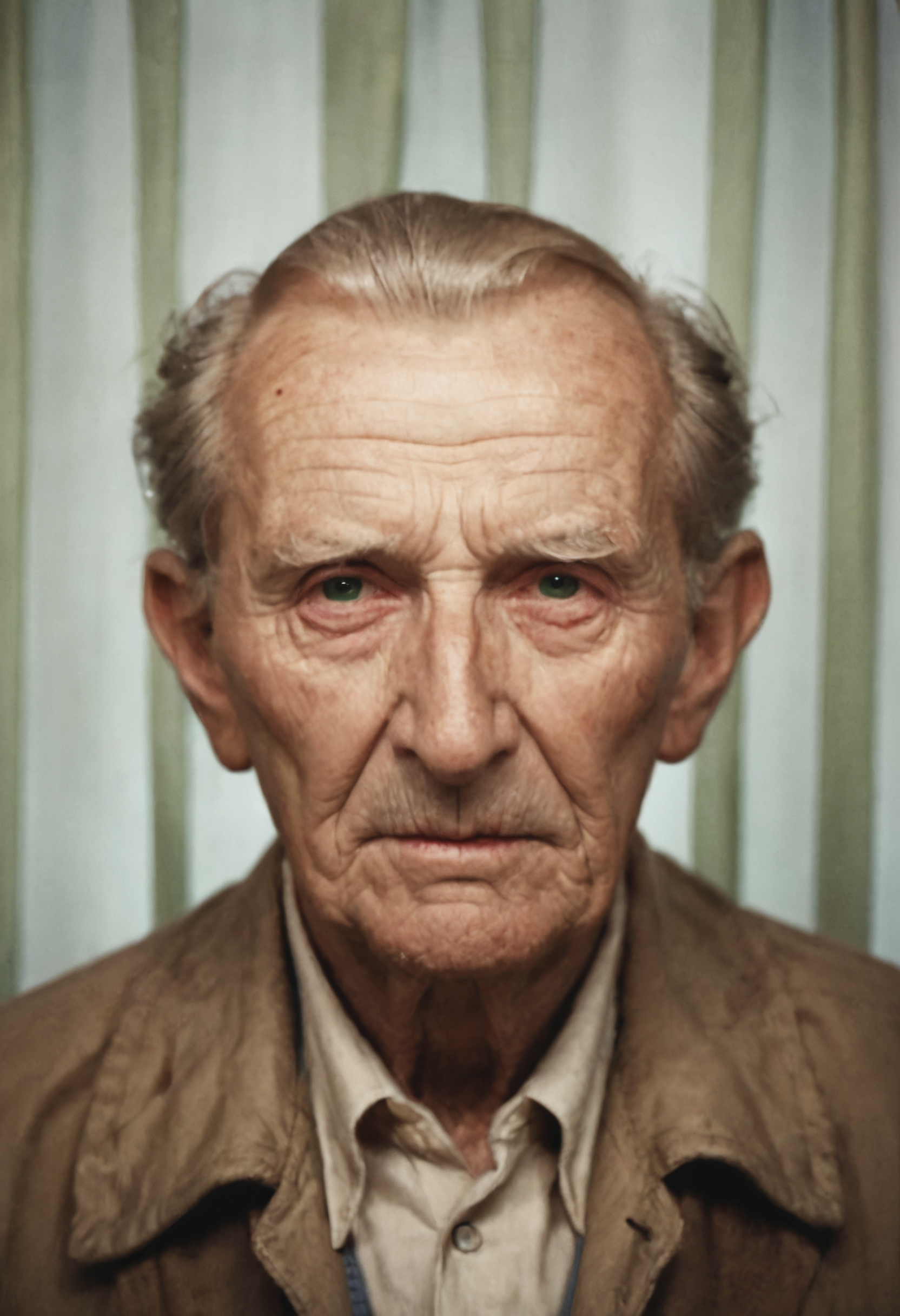 score_9, score_8_up, score_7_up, source_photo, photomaton, 1boy, old man, old man, solo, portrait, Long head, light_brown_hair, ivy_league, neat_part, worried, rating_safe, Blush Pink and Olive Green Contrast curtains, <lora:pony/photomaton_r1:0.6000000000000001>