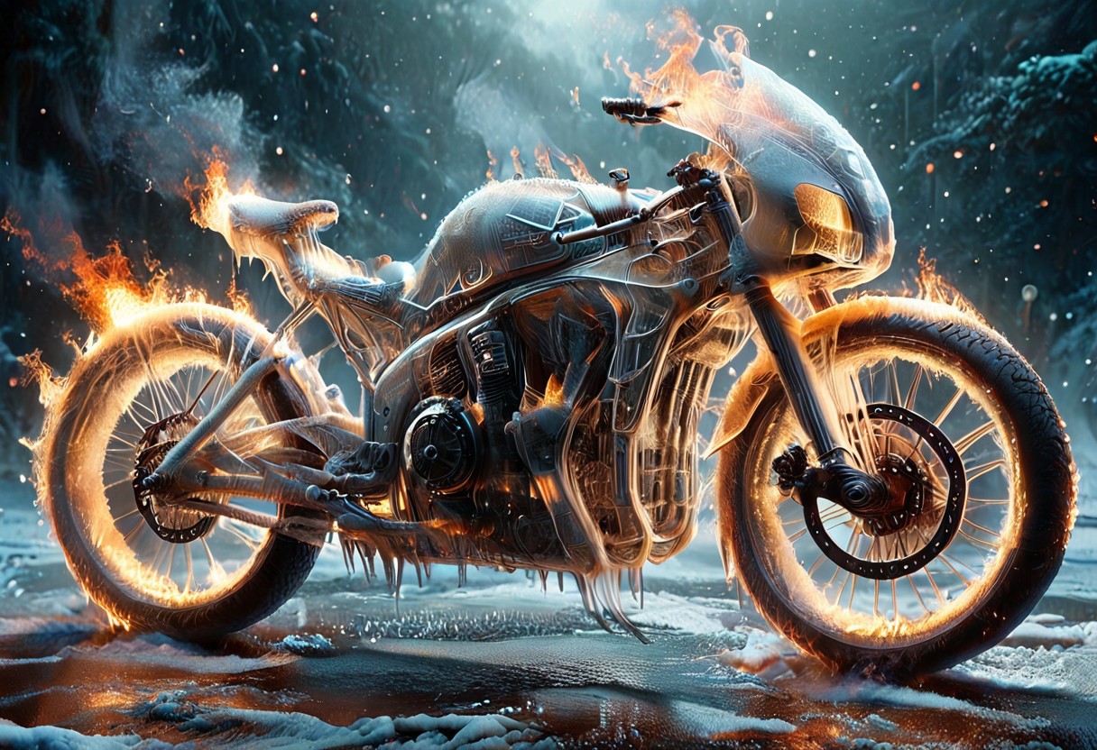 1c3_w1n73r, f1r3, <lora:Varos_-_Fire_Style:0.75> <lora:Varos_-_Ice_Style:0.75> <lora:StS_PonyXL_Detail_Slider_v1.4_iteration_3:0.8> (score_9, score_8_up, score_7_up:1), majestic, (ghost rider with his bike of fire, winter:1.45), elaborate, (ultra realistic:1), (masterpiece, translucent:1.2), best quality, intricate, extremely detailed, detailed background, masterpiece, best quality, highly detailed, sharp focus, hyper-detailed, safe_pos