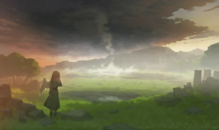 masterpiece, best quality,
1girl,
solo, Angel, cry, pain, Tears, Post-war ruins, green grassland, rising sun, Dark Cloud, Palestine, post and rock, forest, outdoors, river, smoke, tree, sky, lake, nature, scenery, ocean
<lora:potgXLlokr4f-000143:0.6> <lora:åºæ°´XLlokr8f-000186:0.6>