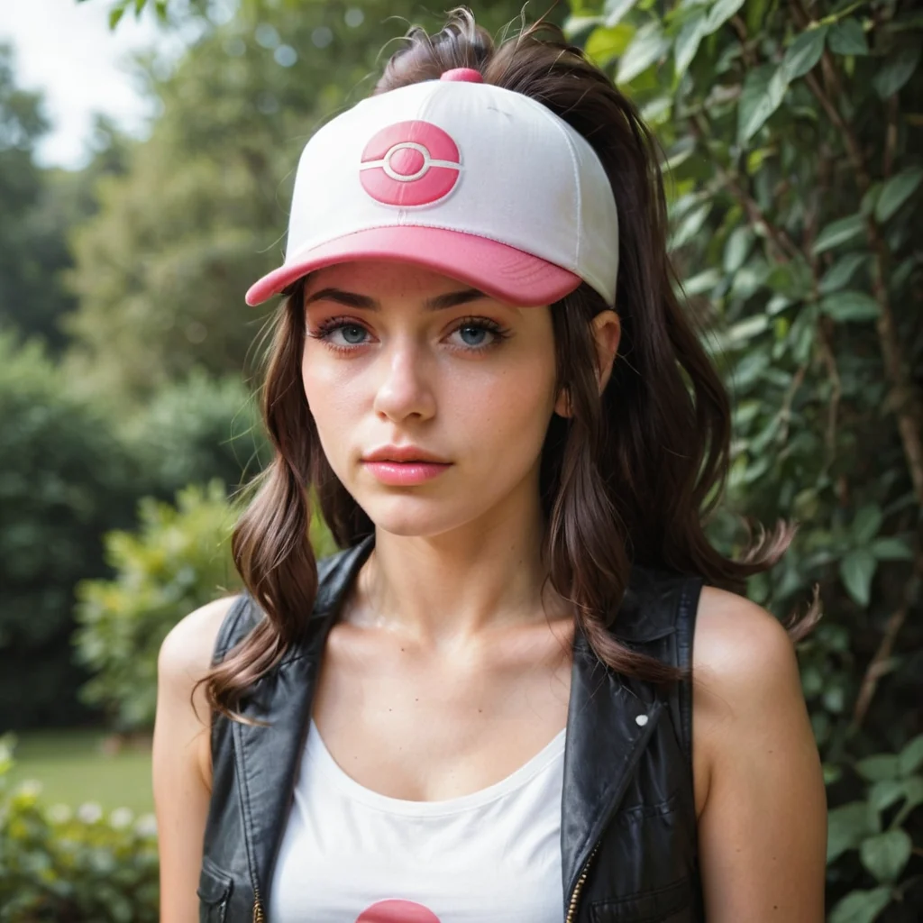 hilda from pokemon,realistic,