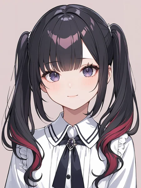 masterpiece,ultra-detailed,best quality,8K,illustration,cute face,clean skin ,shiny hair,girl,ultra-detailed-eyes,simple background, <lora:add-detail-xl:1> <lora:half twintail_XL_V1.0:1> half twintail, multicolored hair
