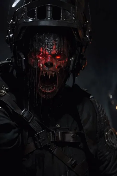 dark art, blood, violent, poster, di0el10, 1boy, a god, angry face, cyberpunk, halo, weapons, (masterpiece, top quality, best quality, official art, beautiful and aesthetic:1.2), extreme detailed, epic cinematic, soft nature lights, rim light, absurd, amazing, hyper detailed, semi realistic, soft colors, <lora:Horror_Ink_Style-000008:0.6> <lora:Elio - Dio del Sole:0.8> <lora:more_details:0.3>