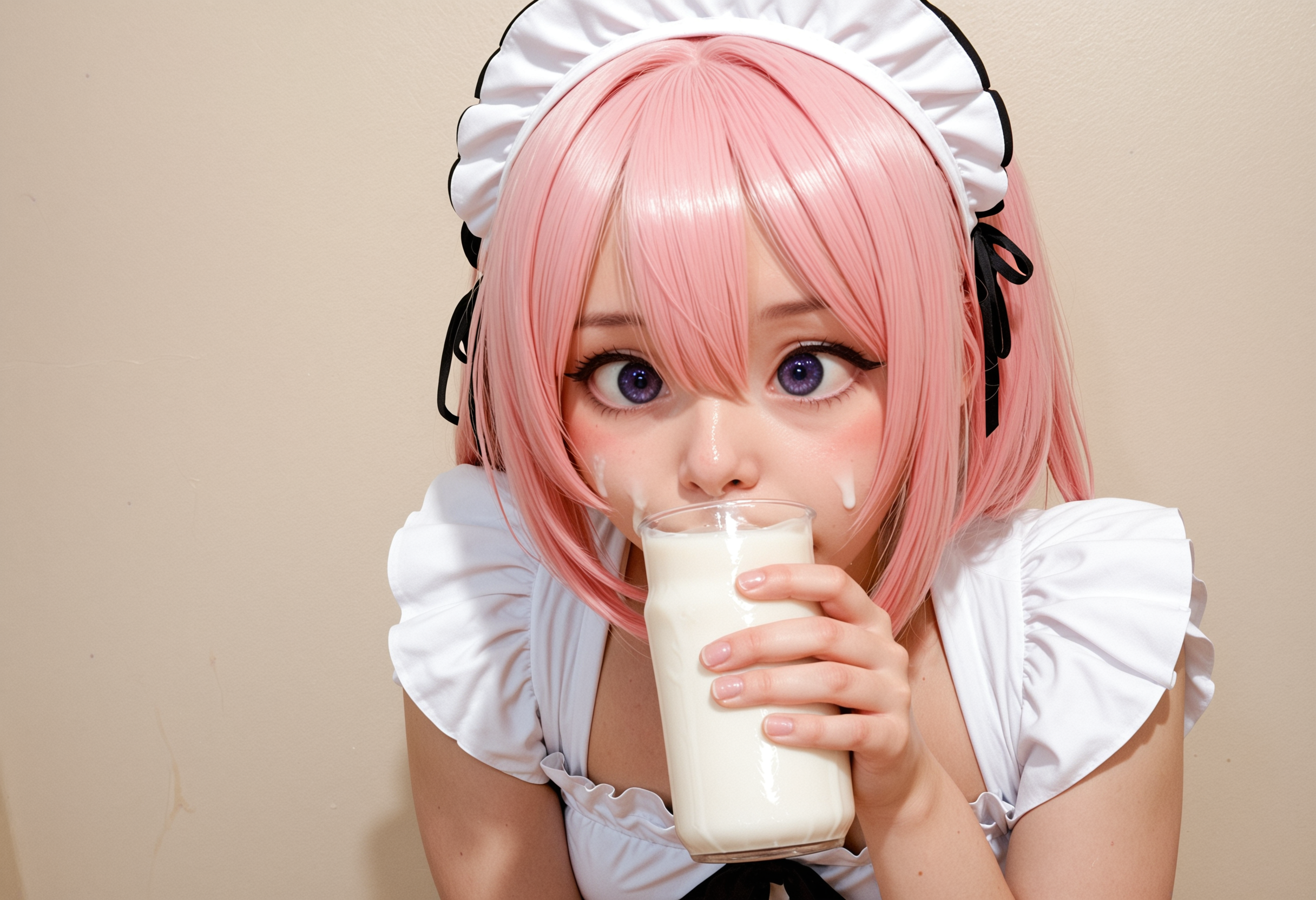 Civchan drinking milk <lora:CivChan_noCap:1>