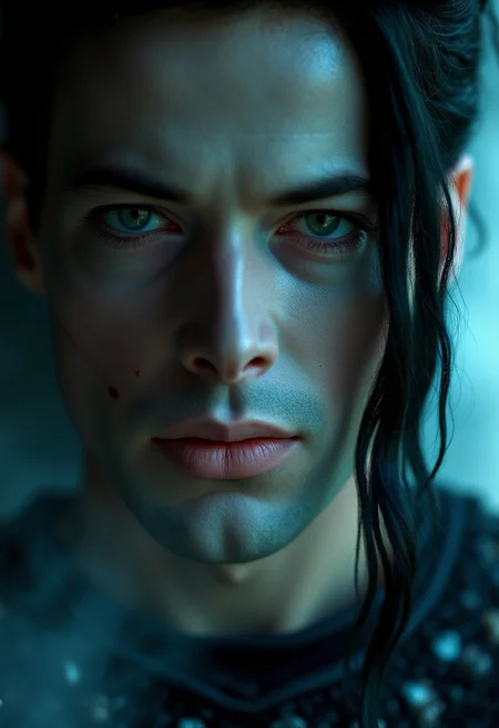 dark fantasy aesthetic. , digital artwork of a futuristic,  , epic.  luminescence, ultra realistic, hyper detailed, soft lighting , (Frank Frazetta), epic scale.
(detailed digital painting, detailed oil painting).

Macro photo of the man's face. ((Ultra-close view, Part of the face behind the scenes)).  dark hair. , Otherworldly atmosphere. (Depth of field), low saturation, detail. mythp0rt, Frank Frazetta. Smoke, fog... 
 .

 An otherworldly atmosphere.
(Depth of field), low saturation,detail. mythp0rt Stylish, charismatic. ,.
masterpiece,   ,KNRm,  
,

Otherworldly atmosphere. aidmamj6.1
(Depth of field), low saturation,detail. mythp0rt, Stylish, charismatic


