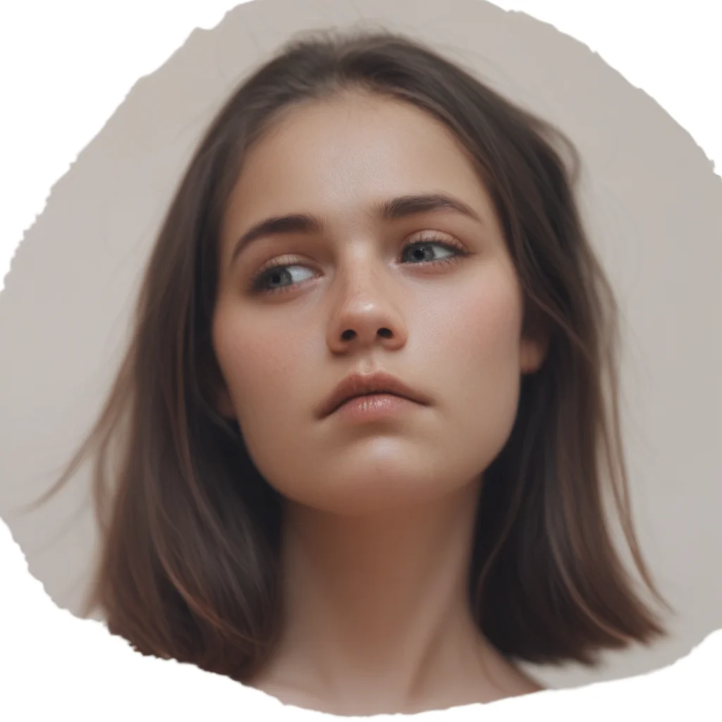 (score_9), score_8_up, score_7_up, score_6_up, realistic, solo, portrait, looking down, detailed skin, cute, adorable, perfect face,