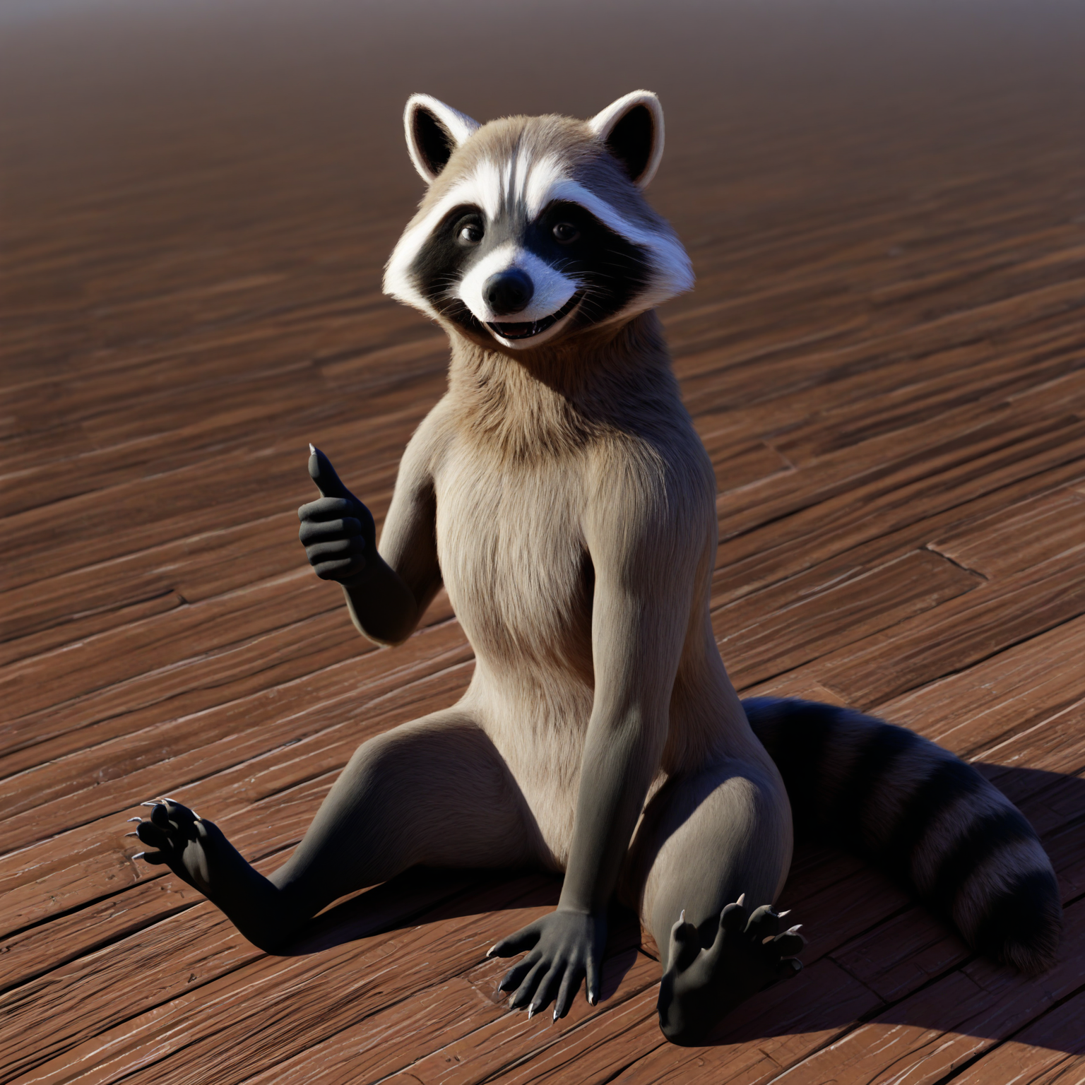 safe, masterpiece, very aesthetic, 3d, photorealism, realistic, ascaniololololol, 1boy, solo, raccoon, furry, sitting, thumbs up
<lora:3DStyle_NAIXL_v20:1>