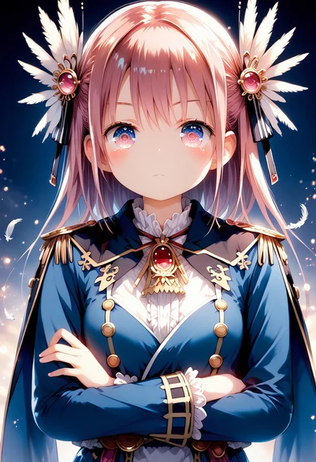 score_9, score_8_up, score_7_up, 1girl, FujisakaLP, high definition eyes, (masterpiece), (best quality), (ultra detailed),(illustration), Girl with blue-pink hair and peacock feathers, inspired by Nari Hiko-kun, CGSOCIETY, anime style. 8K, anime style 3D, popular on CGSTATION, 8K high quality detail art, Guvez style artwork, fantasy art style, realistic anime 3D style, anime inspiration, anime style mixed with Fujifilm