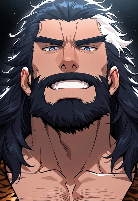 8K, In'ei, masterpiece, 8K CGI render, beautiful, sharp focus, crisp details, masterclass animation, source_anime, masterpiece,best quality,amazing quality, Perfect facial details, Perfect eyes, 1 boy, bara,solo, HaeAckCheon, muscular,