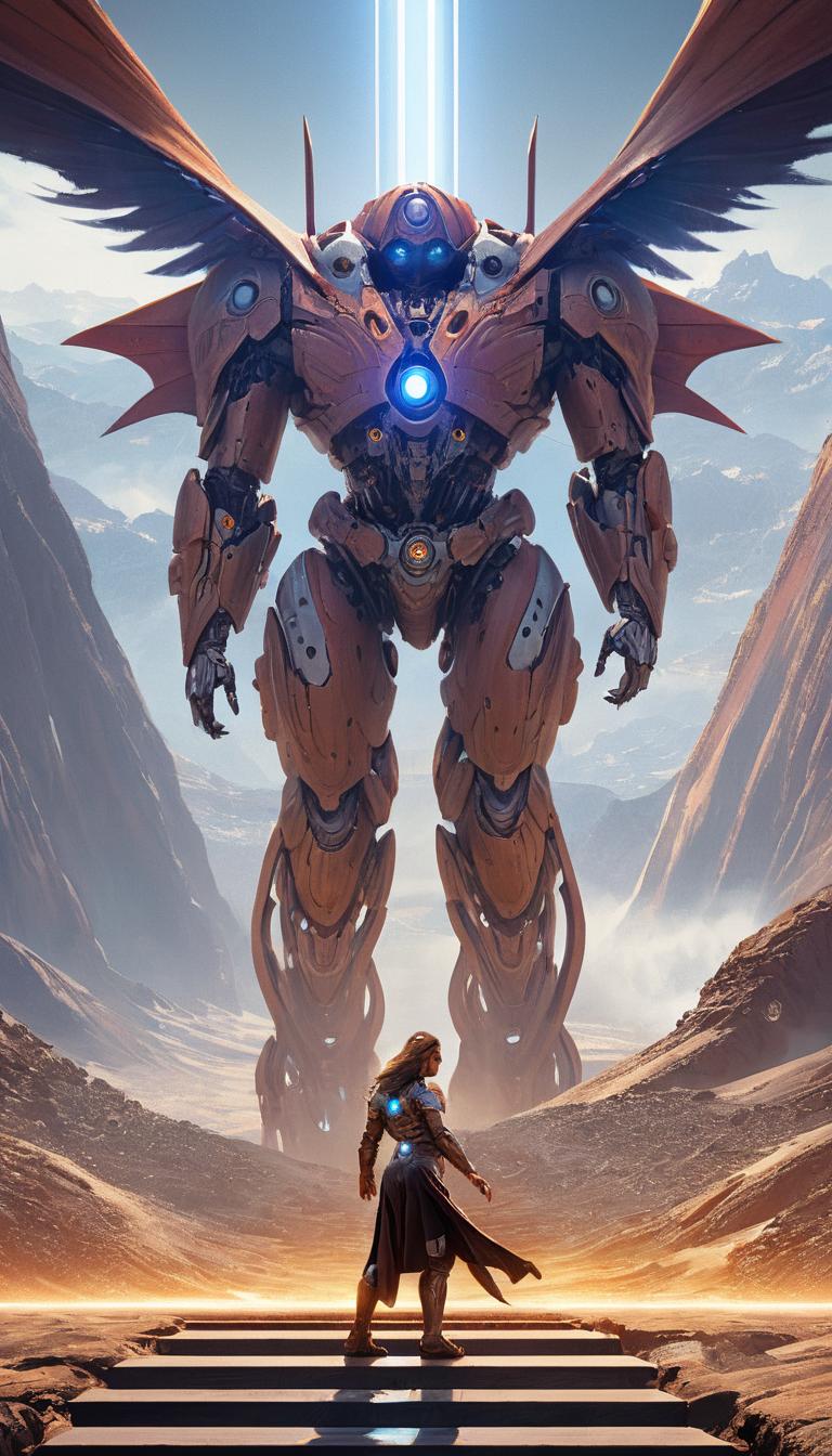 Science fiction, fantasy, extremely beautiful piercing eyes, cinematic scene, hero view, action pose, scenery, detailed background, masterpiece, best quality, high quality, intricate, absurdres, very detailed, high resolution, 8k, vivid, colorful, epic, elegant, award winning, Greg Rutkowski <lora:greg_rutkowski_xl_v3:1>