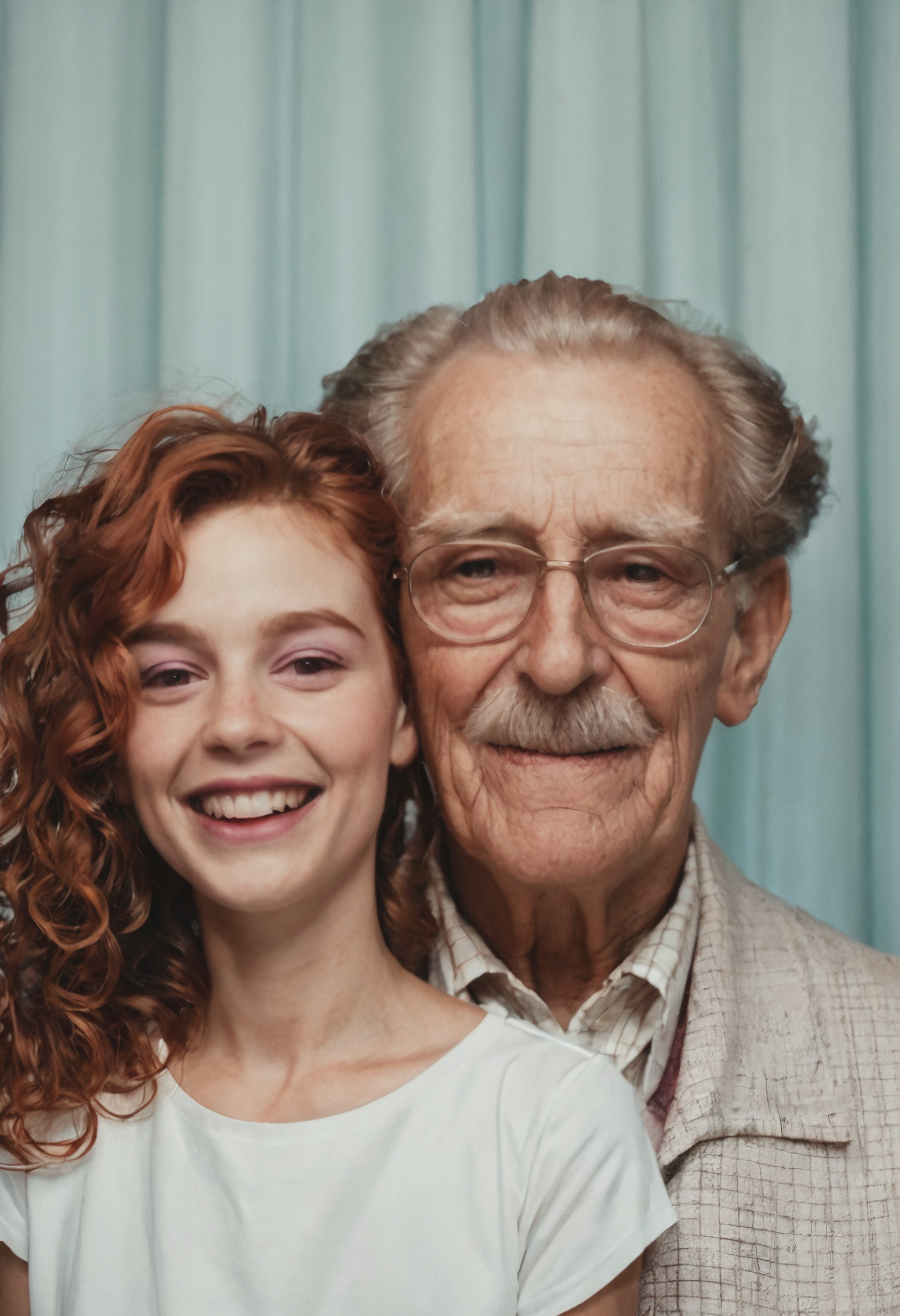 score_9, score_8_up, score_7_up, source_photo, photomaton, 1boy, grandfather, grandfather, portrait, Long head, auburn_hair, wavy_hair, crazy, rating_safe, Magenta Pop Accents curtains, <lora:pony/photomaton_r1:0.6000000000000001>