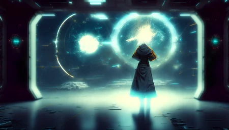 photo, [scifi:fantasy:4] a malfunctioning teleportation experiment leads to disaster, [fantasy:scifi:2], (Airlock:1) (to8highkey:1) <lora:to8sHighKeyLORASD21_sd21768:1> <lora:johnsondesuv2-e2:1>