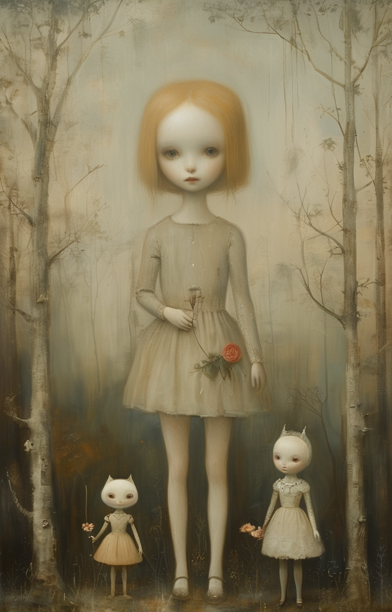 masterpiece,best quality,<lora:tbh278-sdxl:0.9>,illustration,style of  Stephen Mackey, portrait of Housework robots