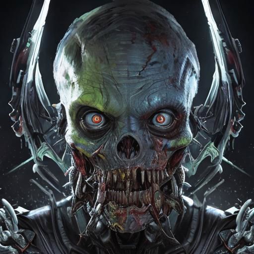alien zombie portrait, abstract, biomechanical, gel, character portrait <lora:gelata:.4>