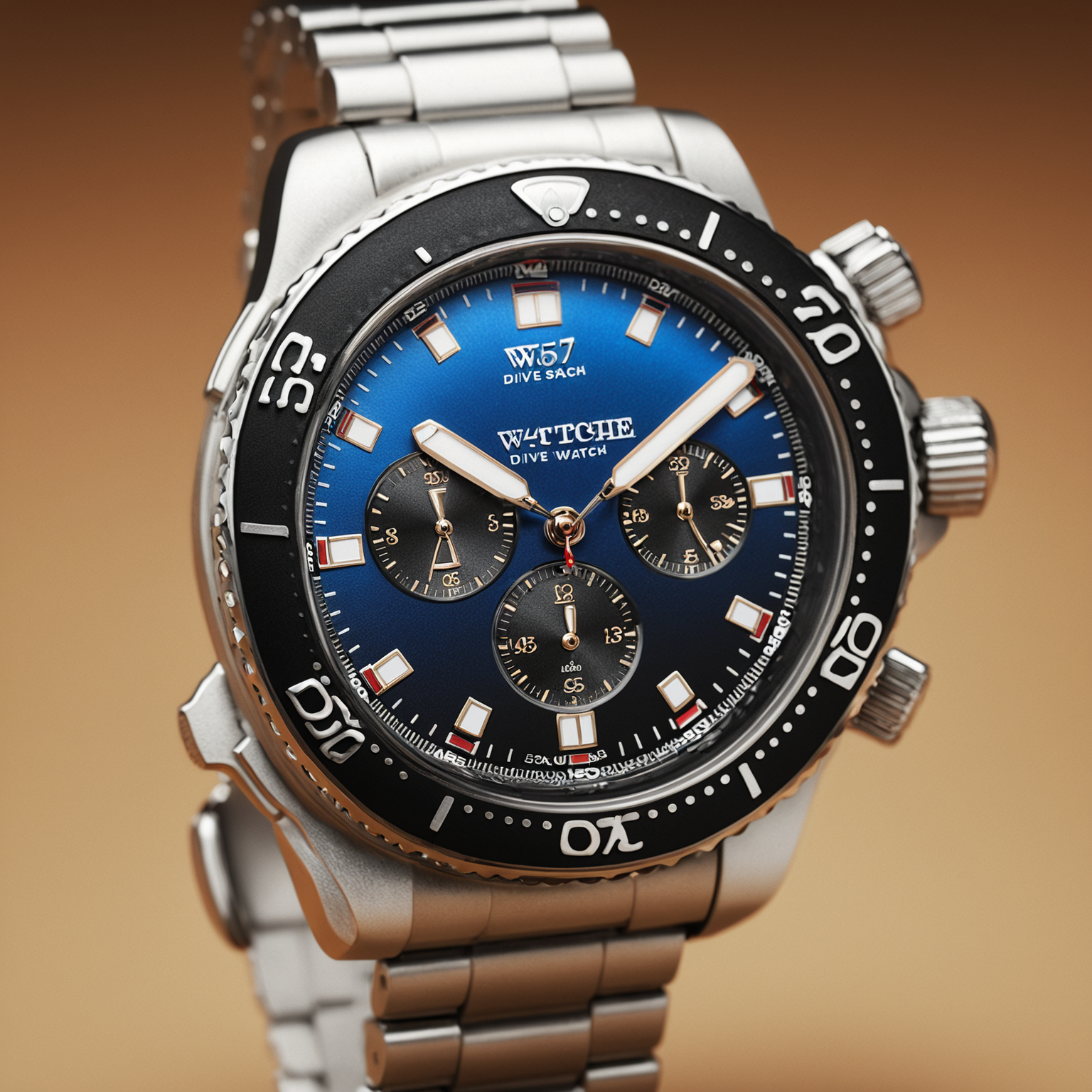<lora:W4tch35_05XL-final:1>,an advertising photograph of a beautiful (W4tch35:1.2) as a (dive_watch:1.3) watch,on a watch stand,with detailed movement,medium shot,tilt shift,bokhe,8k wallpaper,masterpiece,photorealistic,HDR UHD,high contrast,hyper realistic,volumetric lighting,