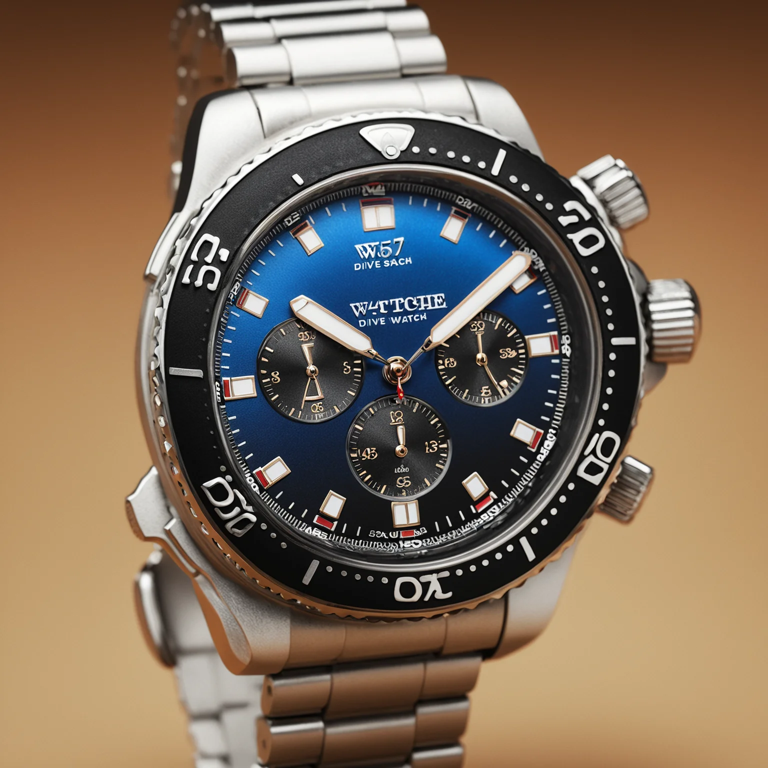 <lora:W4tch35_05XL-final:1>,an advertising photograph of a beautiful (W4tch35:1.2) as a (dive_watch:1.3) watch,on a watch stand,with detailed movement,medium shot,tilt shift,bokhe,8k wallpaper,masterpiece,photorealistic,HDR UHD,high contrast,hyper realistic,volumetric lighting,