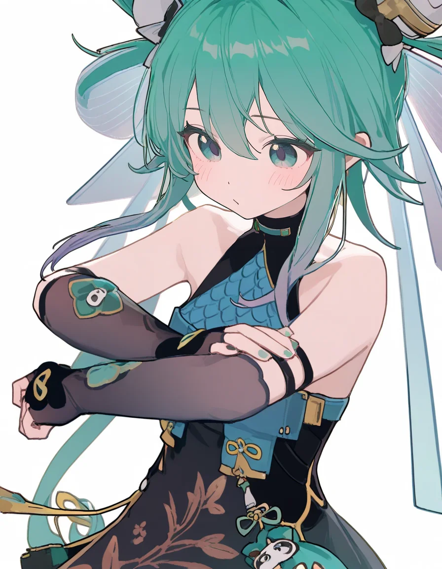 1girl,<lora:MimiToF:1>,MimiToF,ixy,ningen mame,ciloranko,sho_(sho_lwlw),tianliang duohe fangdongye,solo,simple background,white background,(masterpiece, high score, great score, absurdres),
