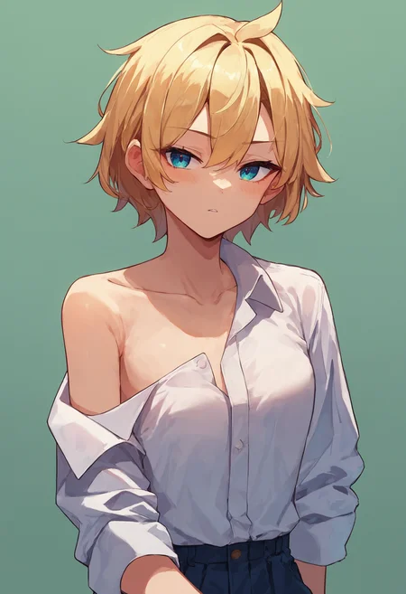 score_9_up score_8_up score_7_up, source_anime, 1girl, single bare shoulder, collared shirt
<lora:single_bare_shoulder_24re_pony_d8:1>