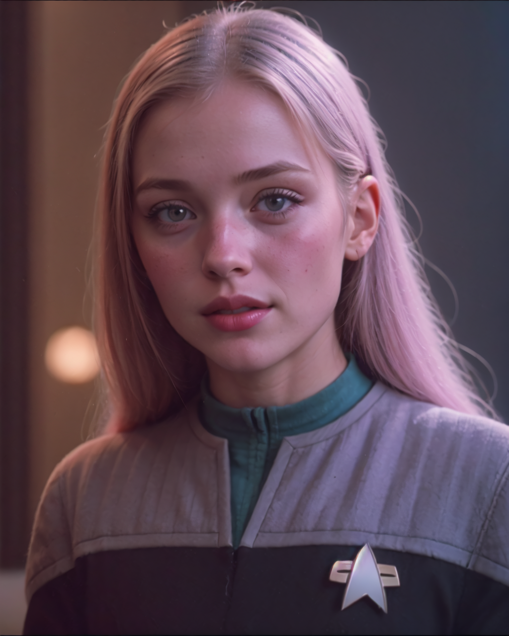 young lady in ds9st science uniform
masterpiece, best quality, soft light, bokeh, real shadow, cinematic, subsurface scuttering
<lora:epiCRealismHelper:.25>
<lora:detail_slider_v4:1><lora:Ds9Divi:0.8>