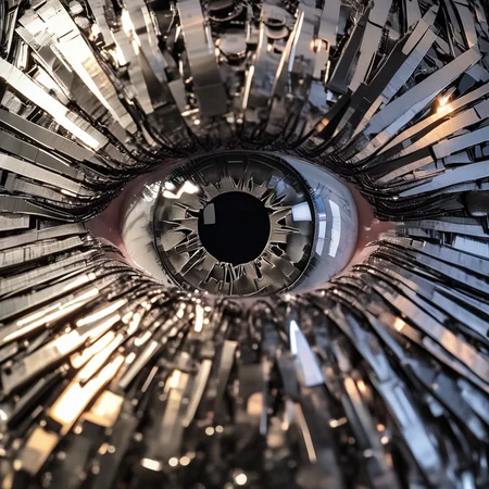 franglamex professional photo close up robot eye made of metal, high details and very detailed, cinematic, professional light<lora:franglamex:1>