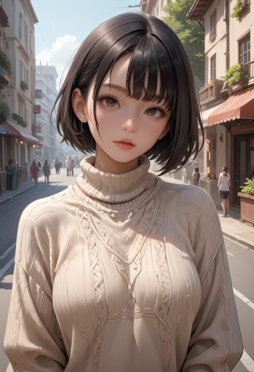 1girl,sweater,huge tits,tall girl,short cut hair,
yamamoto,
score_9, score_8_up, score_7_up,high res ,masterpiece,best quality, pureerosface_v1