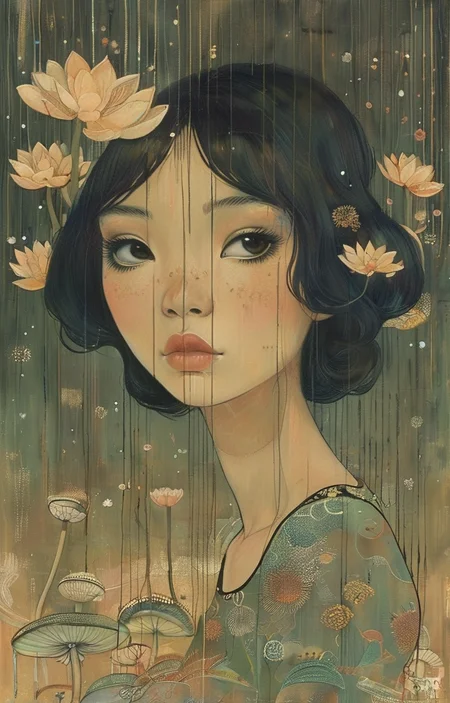 masterpiece,best quality,<lora:tbh280-sdxl:0.9>,illustration,style of Audrey Kawasaki
animals