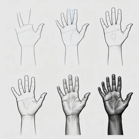<lora:How_to_draw_step_by_step_2:1.0> howtodraw hand in 4 steps