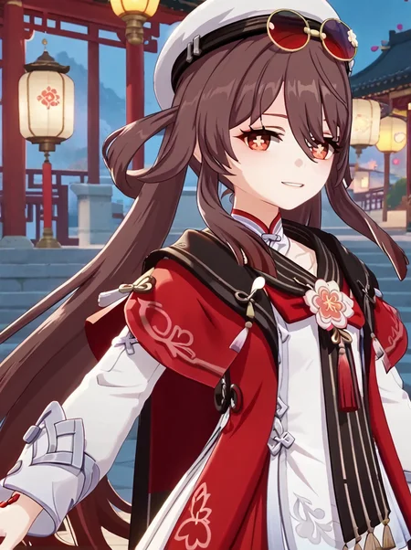 posing, 
 <lora:hutao.pony:1>,
hutao, aaa, 
looking at viewer, smug, half-closed eyes, parted lips, light blush,
