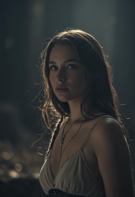 cinematic film still <lora:RokuFantasy:1>,R0k0F3nt3sy,1girl,solo,fantasy art, . shallow depth of field, vignette, highly detailed, high budget, bokeh, cinemascope, moody, epic, gorgeous, film grain, grainy