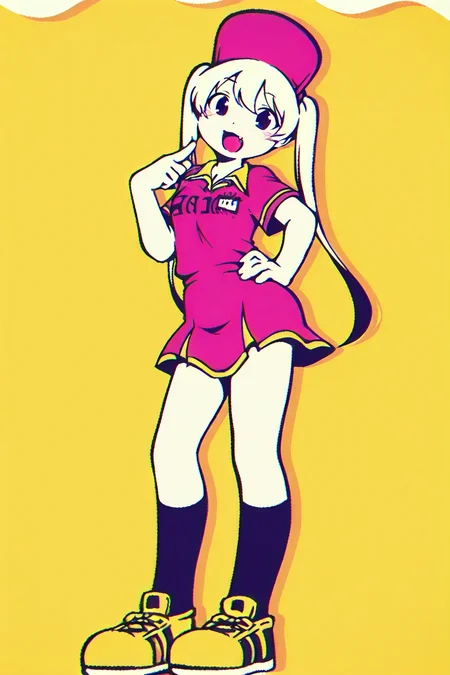 shiny skin, posing,
<lora:ballparked.il:1>,
ballparked,
kokoro,