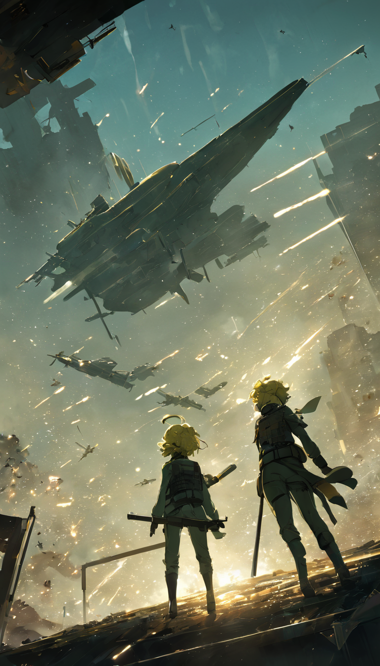 concept art Cinematic scene, hero view, Tanya Degurechaff , Youjo Senki, action pose, detailed background, masterpiece, best quality, high quality, absurdres  <lora:tanya_degurechaff_xl_v4:1> . digital artwork, illustrative, painterly, matte painting, highly detailed