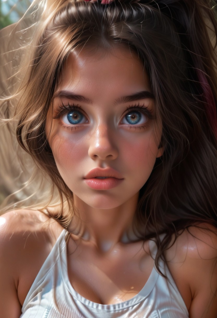 character_consistent, most_beautiful_young_woman, (sweet) lips, snub nose,  big eyes,