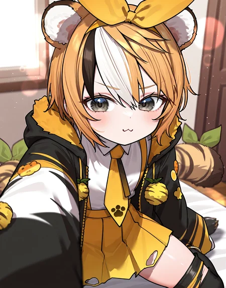 masterpiece, perfect quality, best quality, absolutely eye-catching, absurdres, highres, newest, 1girl, <lora:tomomitorayaIllustriousXL:1>, tomomitoraya,