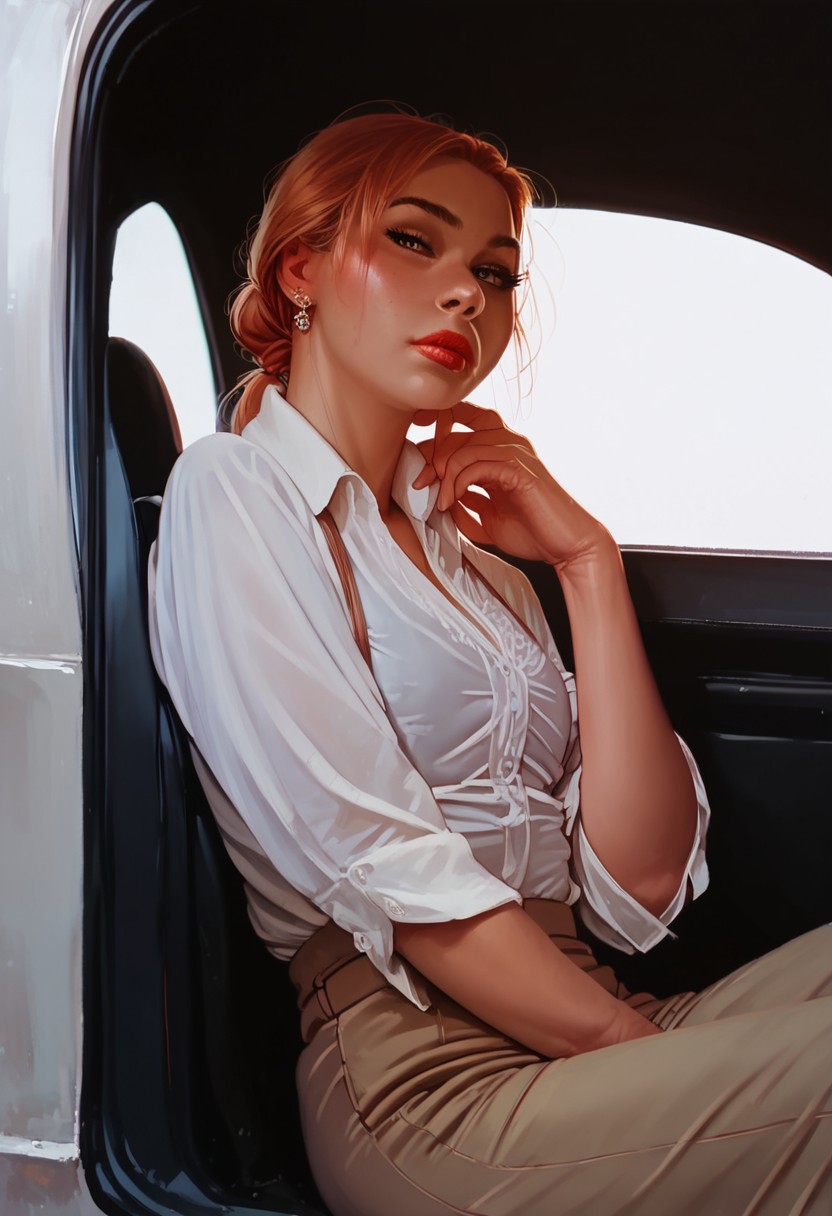 score_9, score_8_up, score_7_up, score_6_up, score_9, score_8_up, score_7_up, score_6_up, masterpiece, business_outfit, 1GIRL, SOLO,  ground vehicle, next_to_car, business_outfit, sitting in car,