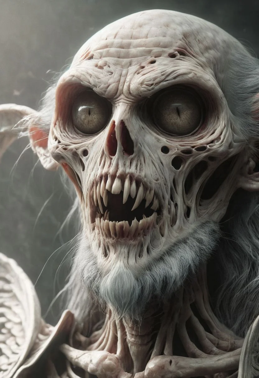 Creepy Gobelin face, HDR, 4K, hyperdetailed, realistic, sharp focus, 3D shading, Behance HD, Cinema 4D, deviantart, IMAX, trending on Artstation, CGSociety, VRay, ZBrush