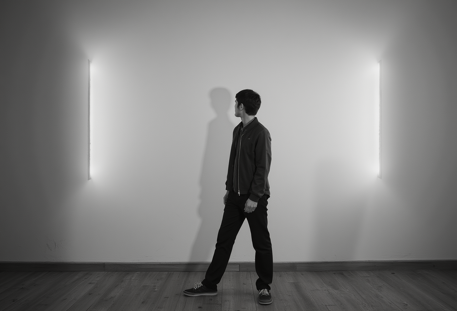 S4DC1NE. a man standing in a room