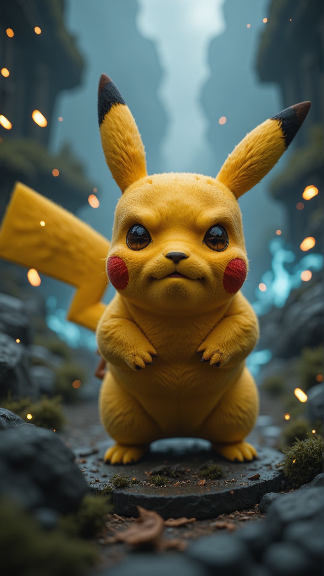 Epic Movie Scene, close up, Pikachu fighting with an angry expression in the style of art from League of Legends, epic action, unreal engine, cinematic 
, aidmaimageupgrader  <lora:aidmaImageUpgrader-v0.3-IL:0.75>