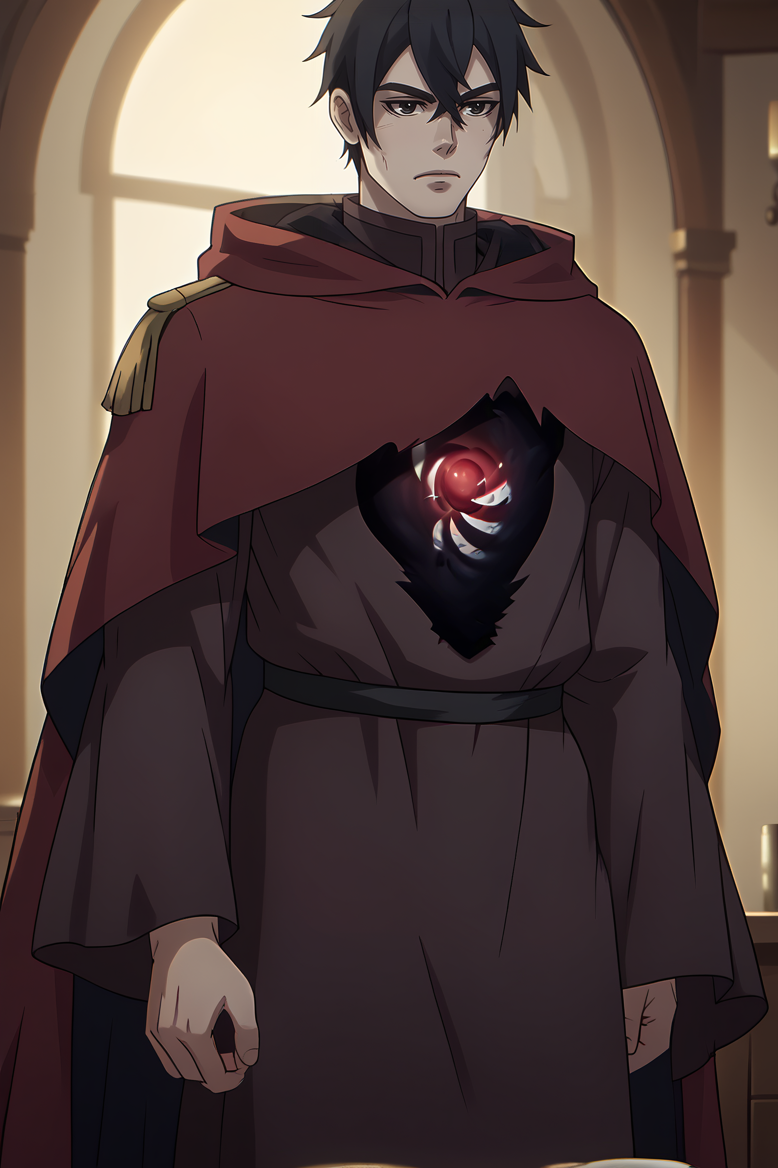 score_9, score_8_up, score_7_up, score_6_up  solo focus, ike, robe, cloak, chest guard, looking at viewer <lora:ike:1>