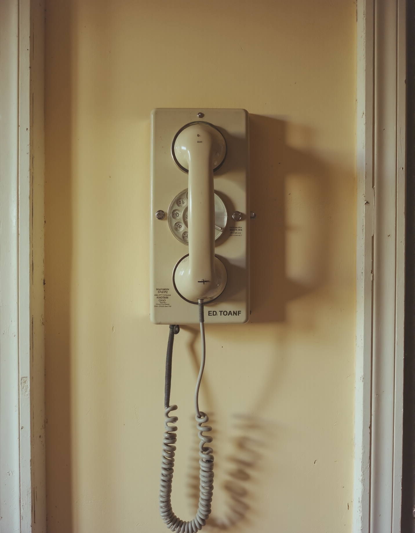 The telephone that hung on the wall inside our childhood home. <lora:retrograde-80s:0.8> retr0grade80s