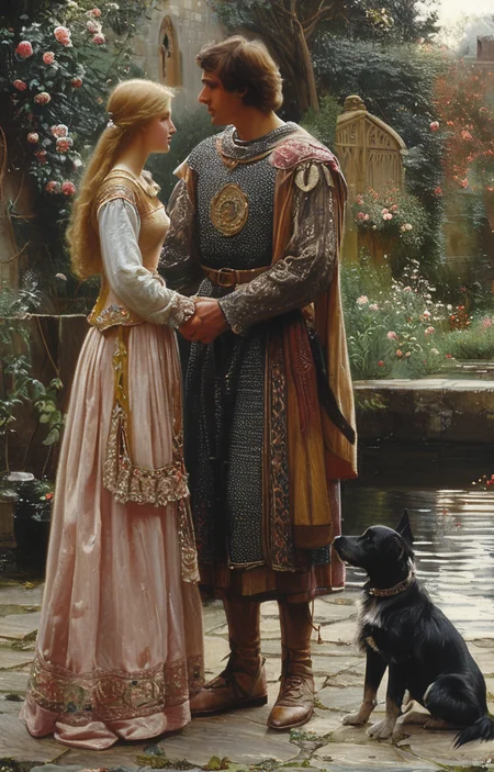 masterpiece,best quality,<lora:tbh201-sdxl:0.9>,illustration,style of Edmund Leighton
portrait of family
