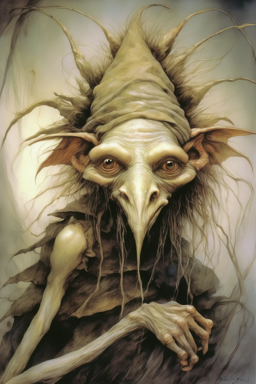 <lora:Wendy Froud Style:1>Wendy Froud Style - strange creature Brian froud