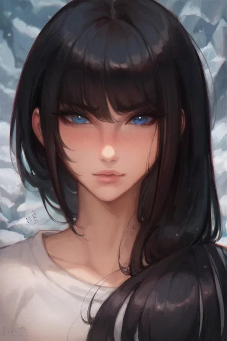 score_9, score_8_up, score_7_up, score_6_up, <lora:Kittew-4RCH0N:1>4RCH0N,
1 female, solo, portrait, looking at viewer,
sha, long hair, black hair, bangs, blue eyes,
<lora:Sha-YuiH:0.8>