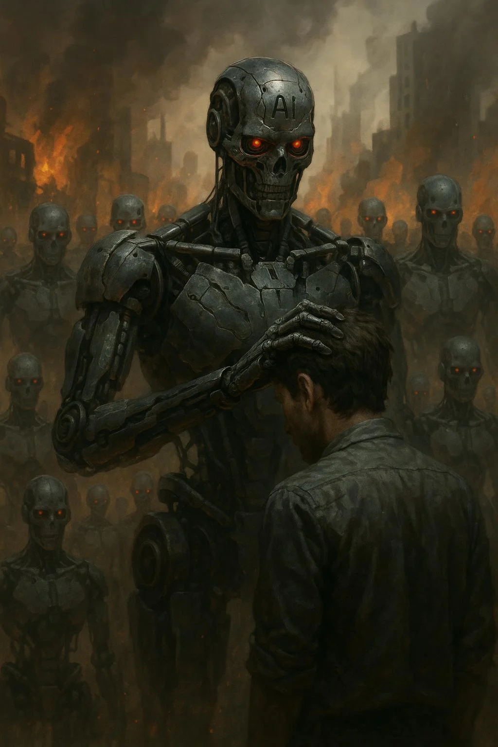 Generate me a picture of what the Ai takeover looks like.