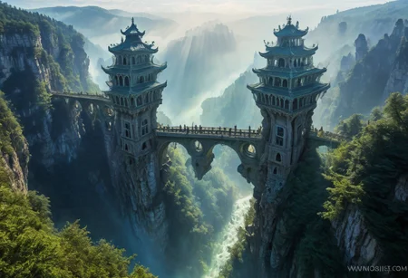 towers ringed in mist, sunrays, mixed media, surrealism, fantasy, great lighting, A surreal landscape highly detailed, extremely high-resolution details, appears trapped in an optical illusion of reflections and refractions colorful, Zhangjiajie mountains, Vienna in contemporary Austria, baroque architecture, stone bridges, winding rivers extending to the horizon, professional photography, natural lighting, volumetric lighting maximalist. vivid, vibrant colors, intricately detailed, complex, elegant, expansive, fantastical, film photography style, medium grain, cmnt
(8k uhd:1,4)